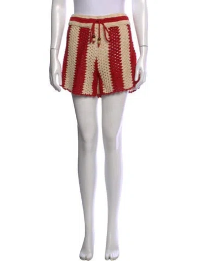 Pre-owned Rhode Striped Mini Shorts W/ Tags In Neutrals
