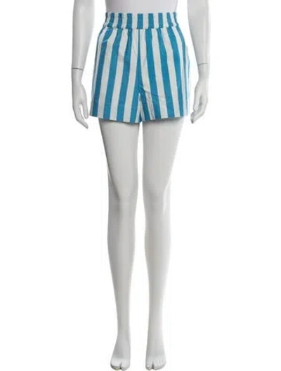 Pre-owned Rhode Striped Mini Shorts W/ Tags In White