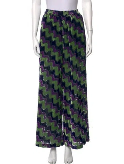 Pre-owned Rhode Velvet Wide Leg Pants W/ Tags In Black