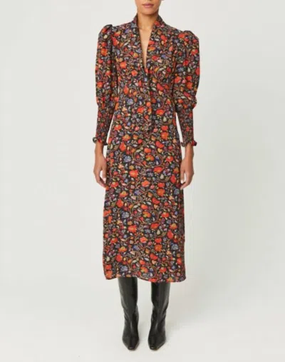 Rhode Vichy Rose Polly Dress In Black