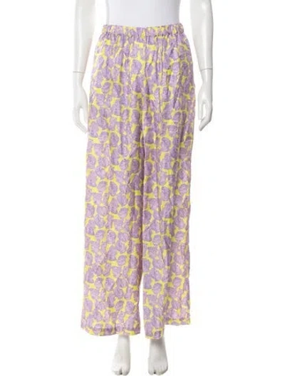 Pre-owned Rhode Vintage Wide Leg Pants In Purple