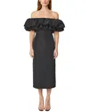 Rhode Viola Dress In Jet Black