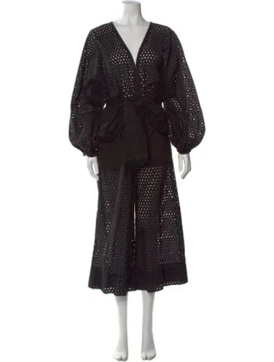 Pre-owned Rhode V-neck Jumpsuit In Black