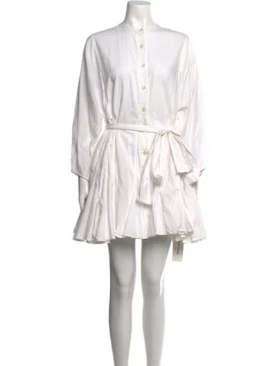 Pre-owned Rhode V-neck Mini Dress In Multicolor
