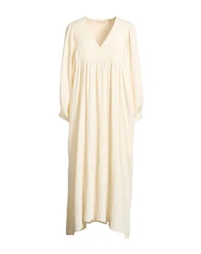 Rhode Woman Maxi Dress Ivory Size Xs/s Cotton In White