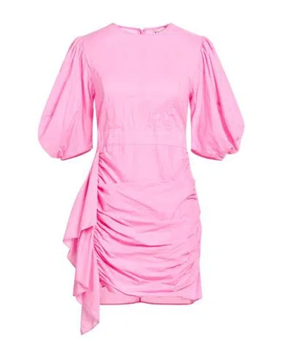 Rhode Woman Mini Dress Pink Size 6 Cotton