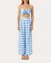 Rhode Linen Campbell Pants In Toulouse Gingham In Toulouse Gingham Grande