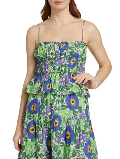 Rhode Julieta Top In Wisteria Aura Blossom In Multi