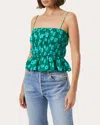 Rhode Julieta Top In Forest Bombay Bloom In Green