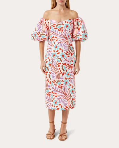 Rhode Women's Karima Midi Dress In Lago Vine