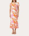 Rhode Lulani Dress Pink Deco Surf In Pink