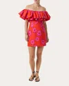 Rhode Vivi Off-the-shoulder Dress In Red