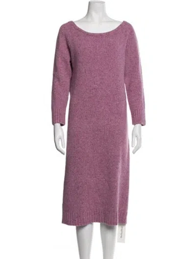 Pre-owned Rhode Wool Midi Length Dress In Purple