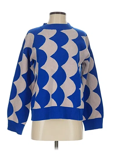 Pre-owned Rhode Wool Pullover Sweater In Blue