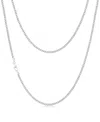 Rhona Sutton Miami Cuban 3mm Stainless Steel Chain Necklace In Silver