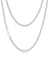 Rhona Sutton Miami Cuban 5mm Stainless Steel Chain Necklace In Silver
