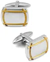 Rhona Sutton Sutton Sterling Silver Cufflinks With Gold Trim