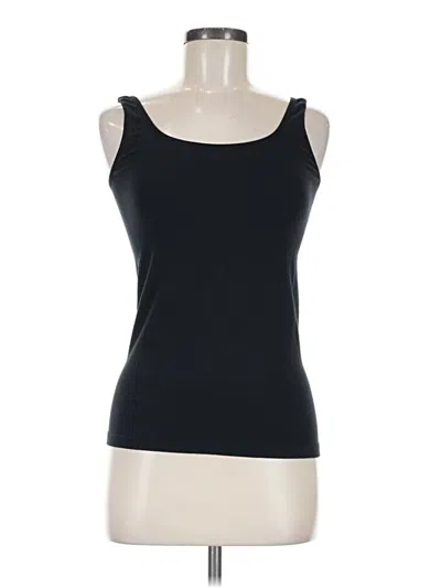 Pre-owned Rhonda Shear Tank Top Black Strapless Neckline Tops