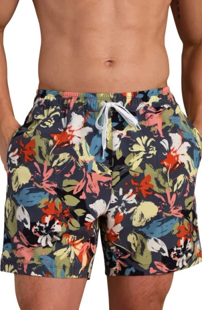 Rhone 5.5-inch Water Repellent Swim Trunks In Blue