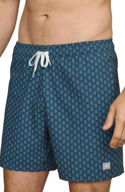 Rhone 5.5-inch Water Repellent Swim Trunks In Blue