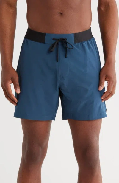 Rhone 6-inch Base Performance Training Shorts In Blue