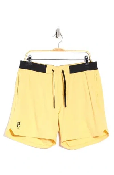 Rhone 6-inch Base Performance Training Shorts In Yellow