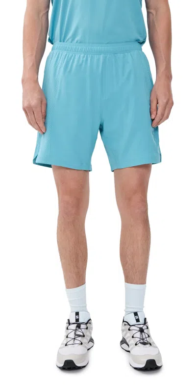Rhone 7 Lined Backspin Shorts Azure Blue