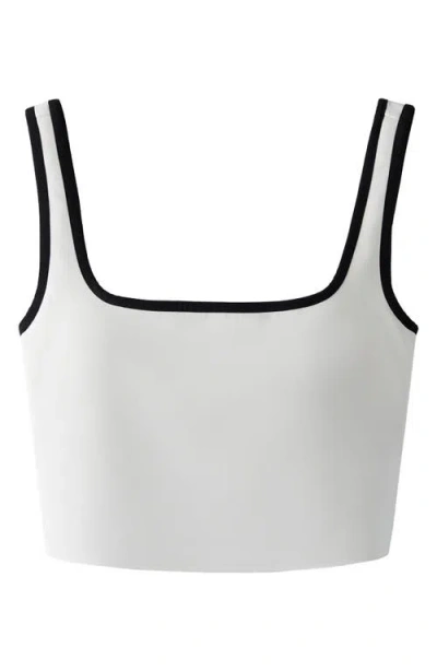 Rhone Ace Longline Sports Bra In White