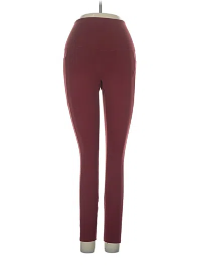 Pre-owned Rhone Active Pants In Burgundy