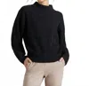 Rhone Apparel Cashmere Blend Rib Sweater In Black In Black