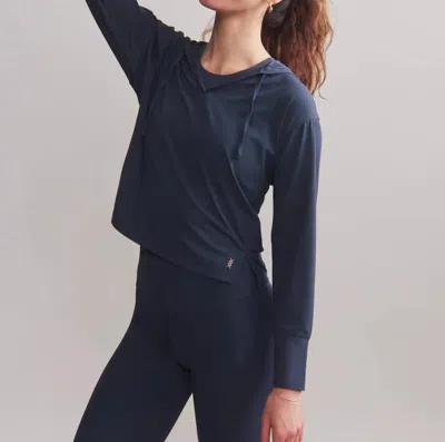 Rhone Apparel Serene Hoodie In Navy In Blue
