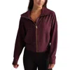 Rhone Atmosphere Crop Zip Sweatshirt In Red