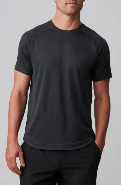 Rhone Atmosphere Goldfusion® Peformance T-shirt In Black Heather