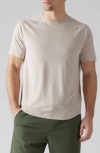 Rhone Atmosphere Short Sleeve Crewneck Tee In Mushroom Heather