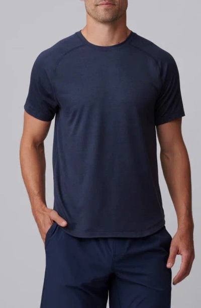 Rhone Atmosphere Goldfusion® Peformance T-shirt In Navy Heather