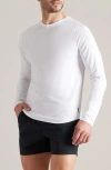 Rhone Atmosphere Long Sleeve Performance T-shirt In Bright White