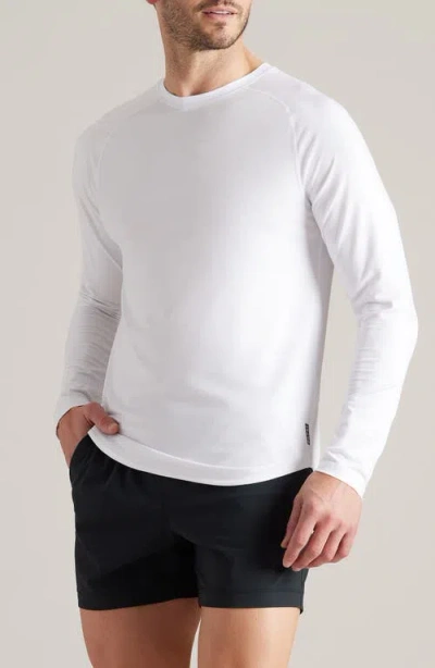 Rhone Atmosphere Long Sleeve Performance T-shirt In Bright White
