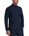 Rhone Atmosphere Midweight Quarter Zip Pullover In Blue