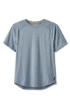 Rhone Atmosphere Performance T-shirt In Blue Stone/white