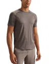 Rhone Atmosphere Short Sleeve Crewneck Tee In Gray