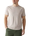 Rhone Atmosphere Short Sleeve Crewneck Tee In Mushroom Heather