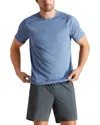 Rhone Atmosphere Performance T-shirt In Vintage Indigo/blue Heather