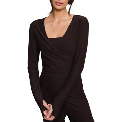 Rhone Atmosphere Wrap Top In Brown