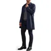Rhone Aux Mac Coat In Blue