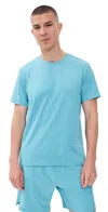 Rhone Backspin Tee Azure Blue In Blue