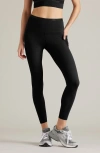 Rhone Banded Hi Form Pocket Ankle Leggings In Black