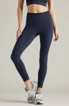 Rhone Banded Hi Form Pocket Ankle Leggings In Navy