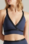 Rhone Banded Hi-form Sports Bra In Navy Blue