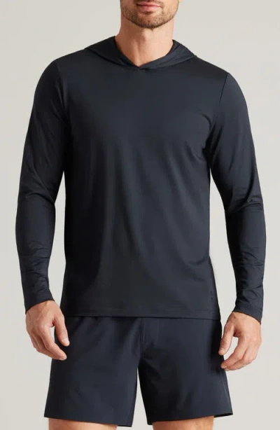 Rhone Base Train Lightweight Hoodie In Black