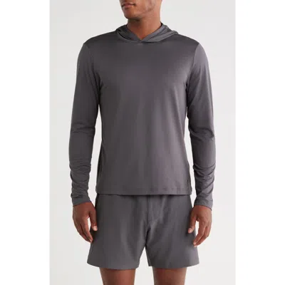 Rhone Base Train Lightweight Hoodie In Gray